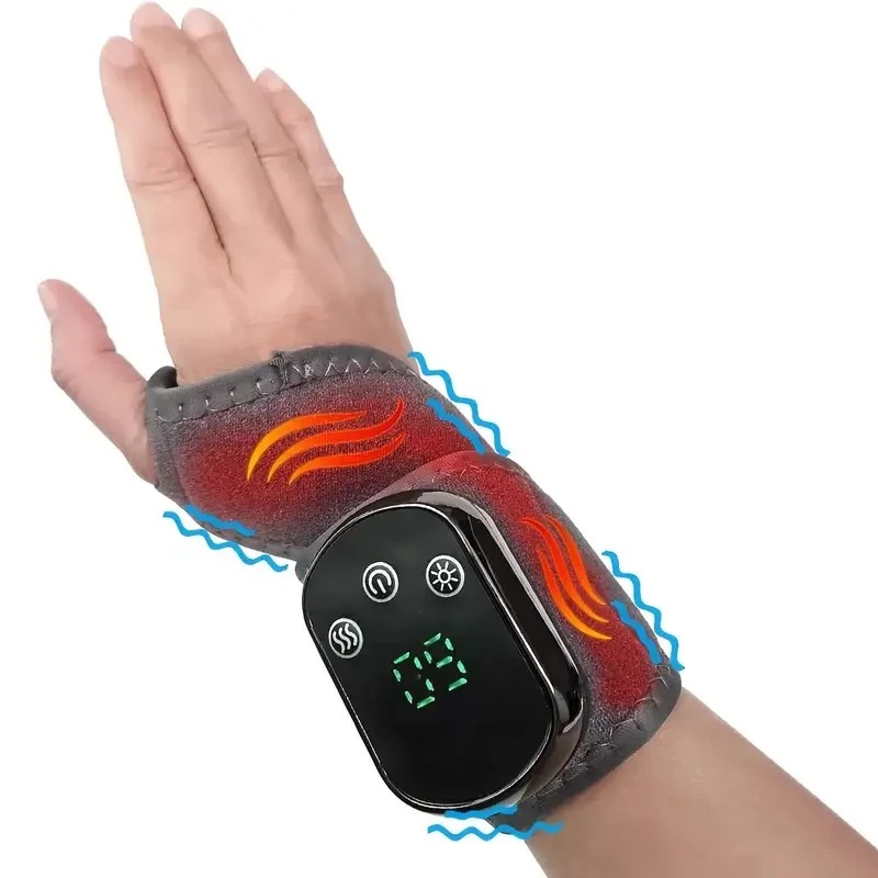Wireless Heated Wrist Brace with Vibration Massage